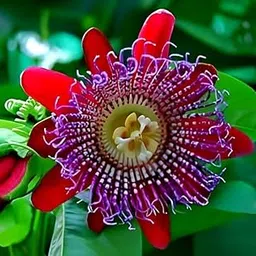 Gim Jack Galaxy Live Beautiful Natural Rakhi Bel Red Live "Passion Flower" (krisna Kamal) || For Home Garden Flower outdoor & indoor plant With Pot-picture-62