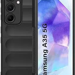 TheGiftKart Liquid Silicon Back Cover Case for Samsung Galaxy A35 5G | Shockproof Military Grade Protection | Micro-Fibre Cloth On Inner Side | Built-in Anti-Slip Grip Samsung A35 Cover (TPU, Black)-image-47