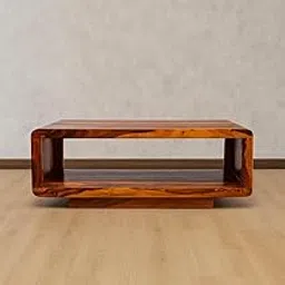 ANTIQUE FURNITURE Sheesham Wood Center Table for Living Room| Coffee Table for Home and Office Center Table for Living Room, Bedroom (Natural Finish)-image-65
