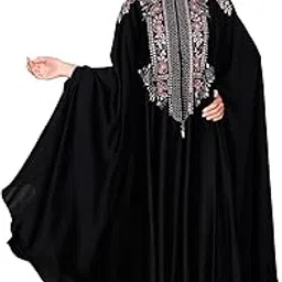 bajihq Royal Black Irani Kaftan for Women & Girls - Dress and Set-picture-46