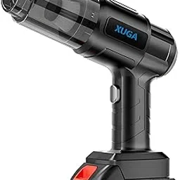 XUGA XVC01 Portable Car Vacuum Cleaner with Blower | USB Rechargeable | Wireless Handheld Car Vacuum Cleaner | Traveling | Home | Car | 20KPA Suction | Copper Brushless Motor (Black)-image-77