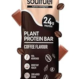 Soulfuel Plant-Based Protein Bars | 24g Protein | Zero added Sugar | Coffee| Pack of 7 (Pack of 7, Coffee)-picture-18