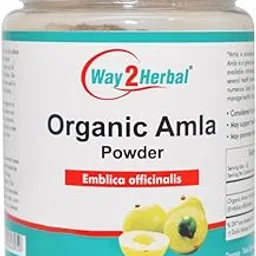 Way2Herbal Organic Amla Powder - Indian Gooseberry - 200 gms for Hair & Skin Care-picture-22