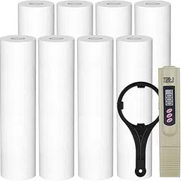 FILOX 10-Inch RO PP Spun Sediment Filter Cartridge with TDS Meter & Spanner | 5 Micron Pre-Filter Candle for RO Water Purifier | Filter Kit for Clean Drinking Water (Pack of 8)-picture-22