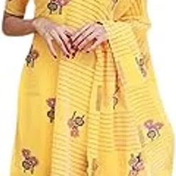 Women's Banarasi Silk Kurta Pant with V Neck Regular Fit Half Sleeves Floral Printed Pattern Knee Length and Dupatta Set-image-40