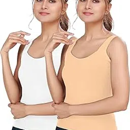 Regular Women's Cotton Slips | Everyday Comfort with Wide Straps | 100% Cotton | Moisture-Wicking & Anti-Bacterial | Perfect Under Kurtas, Tops, Salwars |(Combo of 2)-image-23