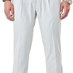 Men Formal Trousers | High Rise Pleated Front Regular Fit | 100% Polyester Smooth Woven Fabric | Lightweight & Wrinkle-Free Design for Office & Business Meetings-image-44
