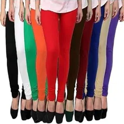 pr pink royal Fashion Viscose Lycra Fabric Leggings for Women Multi Color Combo Pack of 10 | Color Black,White,Green,Orange,Red,Brown,Maroon,Navy Blue,Begie,Purple-picture-45