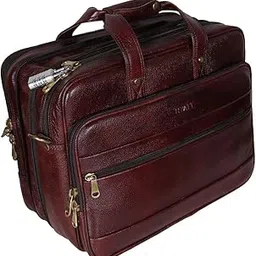 hyatt leather accessories 16 Inch Leather Laptop Briefcase Office Bags-picture-50