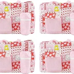 Ole Baby Big Multi Utility Little Hearts Cute Cotton Diaper Bag Pack of 4-picture-31