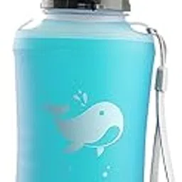 ATORSE Collapsible Water Bottle 750ml Outdoor Sports Bottle for Bike Light Blue-image-91