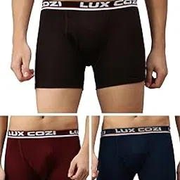 lux cozi Bigshot Longs Solid Underwear for Men Combo, Breathable 100% Cotton Underwear for Man Pack of 3 (Colors May Vary)-picture-44