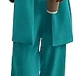 prettygarden Women's 2024 Fall Two Piece Outfits Blazer Jacket and Wide Leg Pants Pockets Business Casual Suit Sets-picture-51