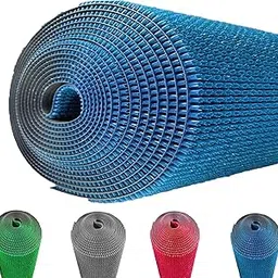 SAI PRASEEDA 16 X 24 Inch PVC Stick Turf Rectangular Mat_Foot Mat_Door Mat For Home Entrance_Floor Mat_Kitchen_Office_Balcony_Bath Room_Bed Room Mat_Blue Color (Pack Of 1) TRFMT1-image-58