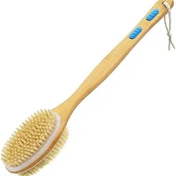 TimBuk2 Dual-Sided Shower Brush Long Handle with Soft and Stiff Bristles,Tukuos Back Scrubber Exfoliating Body Scrubber for Wet or Dry Brushing Bath Shower Body Brush-image-50
