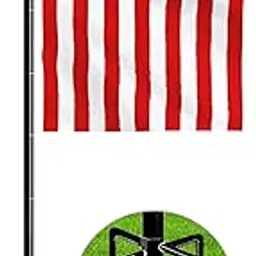 Koutemie 10FT Garden Flag Pole Stand with 5 Prong Base for 3x5 American flags, Adjustable Heavy Duty Outdoor Flagpole Holder Kit for Yard Decoration, 1 Pack-picture-32