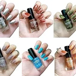 VAWZEN Nail Polish, Combo Set of 6, Quick Dry, Long Lasting, Salon Like Finish (combo set 5)-picture-43