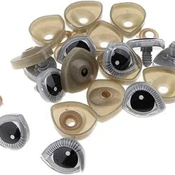 Merishopp 10pcs PP Safety Eyes DIY Supplies for Stuffed Plush Soft Toy Medium-image-10