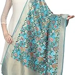 devangi Women's Printed Banarasi Silk Dupatta Width 1 Meter, Length 2.5 Meter image 1
