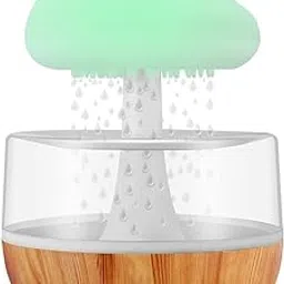 Quace Mushroom Rain Cloud Humidifier Water Drip, Mushroom Humidifier Waterfall Lamp, Diffuser-picture-19