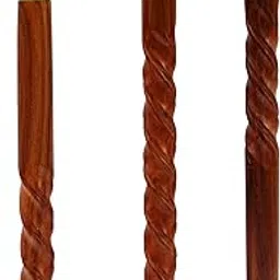 ITOS365 Handmade Wooden Folding Walking Stick 36 Inches - Handcrafted Walking Cane with Brass Handle - Gifts Ideas-picture-10
