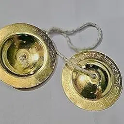 Sai Musicals khartal Traditional Instrument Indian Music (2.5 Inches) Metal manjeera,Indian hand cymbaltala, jalra, khartal, kartal tala for bhajan-picture-19