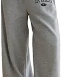 Women's Black Track Pants with Bold Graphic Print – Stylish & Comfortable Activewear-picture-28