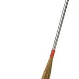 bvslf Broom Stick with Long Steel Handle, Soft Grass Broom Stick for Home Pantry Office Cleaning, Jhadu for Floor and Home Long Handle, Phool Jhadu-picture-33