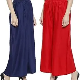 Girl's Reyon Regular Fit Pants I Regular Fit Palazzo I Rayon Pallazo I Womens Palazzo-image-65