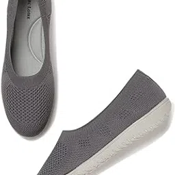 Women's Athleisure Lightweight Active Wear Knitted Mesh Slip on Comfortable Casual Flat Ballerina Shoes for Walking, Athletic, Gym, Work, etc.-image-41