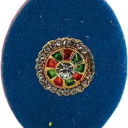 vidhya kangan Handmade Fancy Stone stud Work Saree pin Brooch for Women Jewellery Latest Stylish Crystal Unisex Floral Shape Brooch for Women/Girls (sku-bro2857)-picture-18