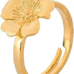 voylla Hawaii Hibiscus Ring|Statement Rings For Women|Boho|Vacation|Travel|-picture-58