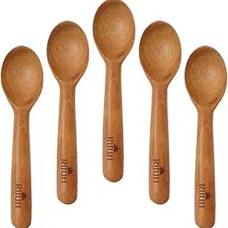 Neem Wood Baby Spoon for Self-Feeding | Ergonomic Handle | BPA-Free & Non-Toxic | Antibacterial & Eco-Friendly | Eco-Friendly (5)-picture-37