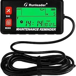 Runleader Digital Self Powered Hour Meter Tachometer,RPM Alert, Multiple Maintenance Reminders,Backlights Display & Selection for Lawn Mower Generator ATV Outboards Snowblower Motorcycle-image-52