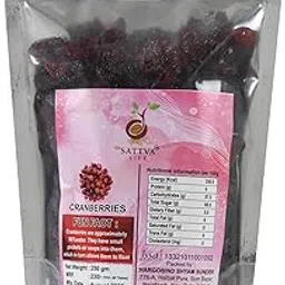 SATTVA LIFECranberry 250 gm| High Antioxidants, Dietary Fiber & No Gluten, Antioxidant Rich| Immunity Booster &Tasty,|Healthy& Quality Sweet Berries-picture-25
