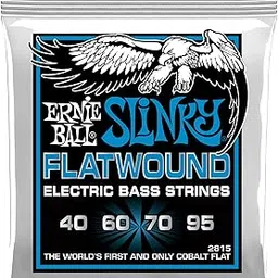 Ernieball 2815 Extra Slinky Flatwound Electric Bass Strings - 40-95 Gauge image 1