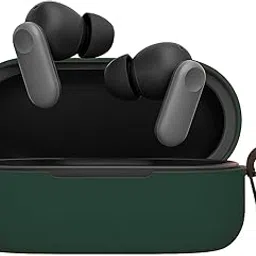YellowInc Silicone Case Cover with Earphone Cleaning Pen Compatible with Oneplus Nord Buds 2r (Earbuds Not Included) (Dark Green) image 1