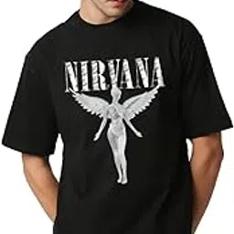 the zoo zoo store Rock Band Oversized Loose Baggy Fit Drop Shoulder Half Sleeves Cotton Heavy Premium Fabric T-Shirt for Men-picture-39