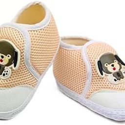 neska moda 6 To 12 Months Baby Boys & Girls Cotton Mesh Hook & Loop Animal Print Shoes/Booties -BT2989-picture-27