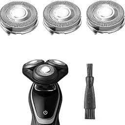 SH50/52 Replacement Heads for Philips Norelco Series 5000 Electric Shaver, Replacement Blades Head Fit for Phillips Series 5000 (S5xxx), AquaTouch (S5xxx), PowerTouch (PT8xx, PT7xx), 3-Pack with Brush-picture-22