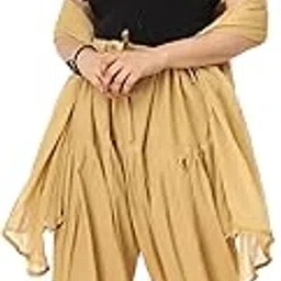 b9 store Women's Cotton Plain with Dupatta Set || Patiyala || Patiala for Women || semi || Free Size (IN, Numeric, 45, Regular, Standard, BEIGE)-picture-19