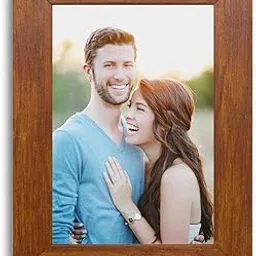 Rectangular Wood Wall Mount Photo Frame For Home&Office Decoration Size (8x12-Brown)-picture-28