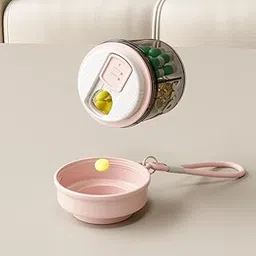 VIVITO Small Pill Box Organizer – 4 Compartment Mini Medicine Travel Case | BPA-Free Food Grade Storage for Tablets, Supplements & Pills | Airtight, Moisture-Proof, Lightweight & Portable Daily Pill Container (Multicolor, Pack of 1)-picture-22