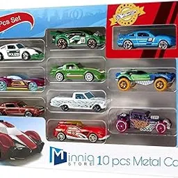 Exclusive Collection of Play Set 10 pcs Toy Vehichals Play Set Metal Die Cast Mini Racers Cars for Kids-picture-24