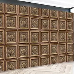 8x5 Feet Wooden Carved Panel Design Backdrop ? Antique Traditional Temple Wall Background for Wedding, Pooja & Photography-picture-30