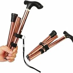 ALBANIO Folding Walking Stick for Elderly Single Leg L-Shaped Folding Old Elderly People, Patients and Handicap-image-78