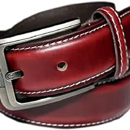 Men's genuine leather Oil Filler Belt In Maroon Color For Casual & Formal Wear | Men's leather belt for jeans | Men's formal leather belt-picture-44
