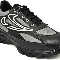 stonix STONIX® ShieldMax Steel Toe Safety Shoes for Men | Heavy Duty Shoes | Lightweight & Comfortable With Breathable Material | Industrial Work Shoes (Size-08, Grey)-picture-44