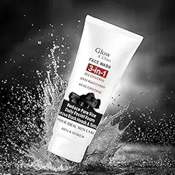 Glow & Clean 3-in-1 Anti-Pollution Face Wash, Oil Control, Anti-Pollution, Acne Control, Daily Facial Foam with Charcoal for Men & Women-picture-41