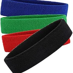 r lon R-LON Workout Headband for Women & Men - Moisture Wicking & Non-Slip Exercise Hairband or Sports Sweatband -Ideal for All Sports Like Tennis, TT, Badminton, Running and Yoga (4 PC) a32-picture-54